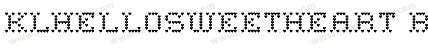 KLHelloSweetHeart Regular字体转换